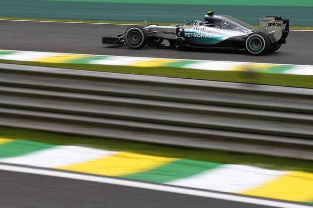 Motorsports: FIA Formula One World Championship WM Weltmeisterschaft 2015, Grand Prix of Brazil, 6 Nico Rosberg (GER, Mercedes AMG Petronas Formula One Team), xHOCHxZWEIx