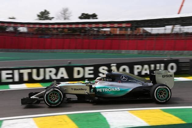 Brazilian Grand Prix, Sao Paulo 12 - 15 November 2015 13.11.2015 - Free Practice 1, Lewis Hamilton (GBR) Mercedes AMG F1 W06 