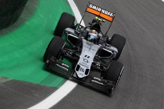 Brazilian Grand Prix, Sao Paulo 12 - 15 November 2015 13.11.2015 - Free Practice 1, Sergio Perez (MEX) Sahara Force India F1 VJM08 