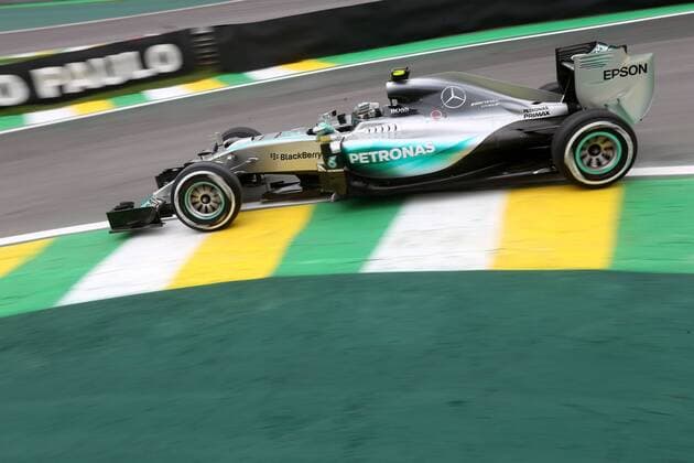 Motorsports: FIA Formula One World Championship WM Weltmeisterschaft 2015, Grand Prix of Brazil, 6 Nico Rosberg (GER, Mercedes AMG Petronas Formula One Team), xHOCHxZWEIx