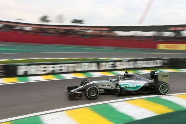 Motorsports: FIA Formula One World Championship WM Weltmeisterschaft 2015, Grand Prix of Brazil, 6 Nico Rosberg (GER, Mercedes AMG Petronas Formula One Team), xHOCHxZWEIx