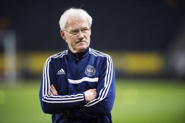 Fußball, Nationalteam Dänemark Training 151113 Förbundskapten Morten Olsen under Danmarks fotbollslandslags träning den 13 november 2015 i Stockholm.  Copyright: JOELxMARKLUND BB151113JM074