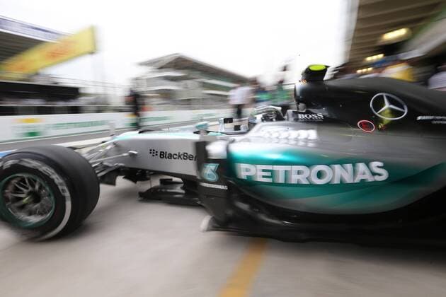 Brazil Grand Prix Formula 1 in 2015 SAO PAULO, Brazil - 11 13 2015: BIG FORMULA OF BRAZIL AWARD 1 2015 - Nico Rosberg, the Mercedes AMG Petronas F1, during free practice for the Grand Prix of Brazil Formula 1 in 2015, held at the Interlagos circuit. (Photo: Beto Issa FotoArena)  BetoxIssa