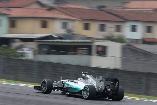 Motorsports: FIA Formula One World Championship WM Weltmeisterschaft 2015, Grand Prix of Brazil, 6 Nico Rosberg (GER, Mercedes AMG Petronas Formula One Team), xHOCHxZWEIx