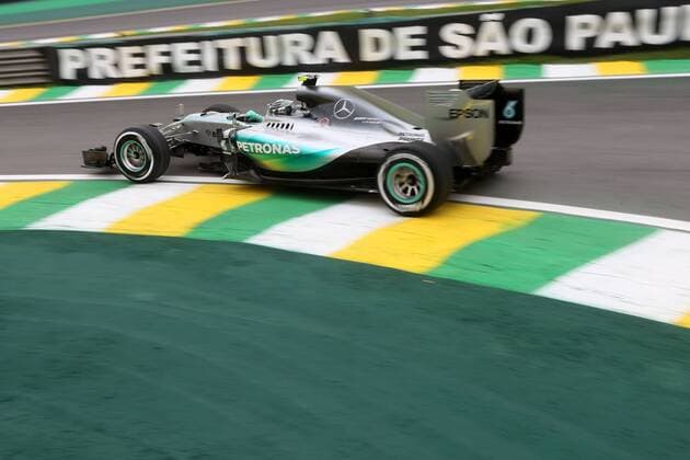 Motorsports: FIA Formula One World Championship WM Weltmeisterschaft 2015, Grand Prix of Brazil, 6 Nico Rosberg (GER, Mercedes AMG Petronas Formula One Team), xHOCHxZWEIx