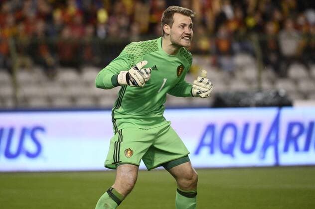- BRUSSELS, BELGIUM: Belgium s goalkeeper Simon Mignolet reacts during a friendly soccer game between Belgian national team Nationalteam Red Devils and Italy, in Brussels, Friday 13 November 2015, a game in preparation of the Euro2016 European Championship EM Europameisterschaft DIRKxWAEM  x04739594x