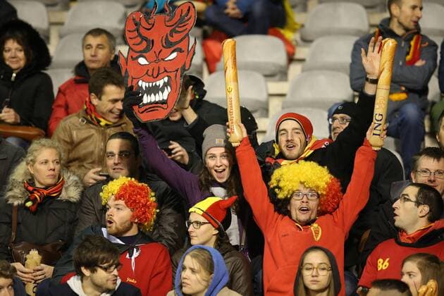 - BRUSSELS, BELGIUM: Belgium s supporters pictured during a friendly soccer game between Belgian national team Nationalteam Red Devils and Italy, in Brussels, Friday 13 November 2015, a game in preparation of the Euro2016 European Championship EM Europameisterschaft BRUNOxFAHY  x04739650x