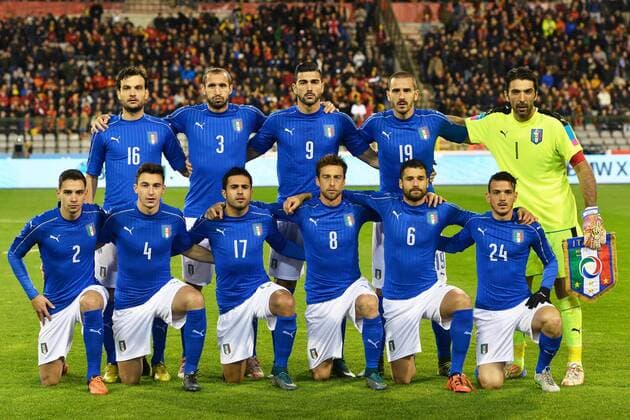 Team Italy pictured during a FIFA International Friendly Länderspiel match between Belgium and Italy FOOTBALL : Belgique vs Italie - Match Amical - Bruxelles - 13 11 2015 PhotoNews Panoramic 