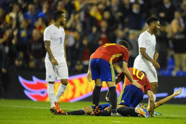 Mario during the preseason friendly match between Spain and England in Rico Perez stadium, Alicante, SPAIN. 2015 November 13. (Photo: Jose Breton) 
