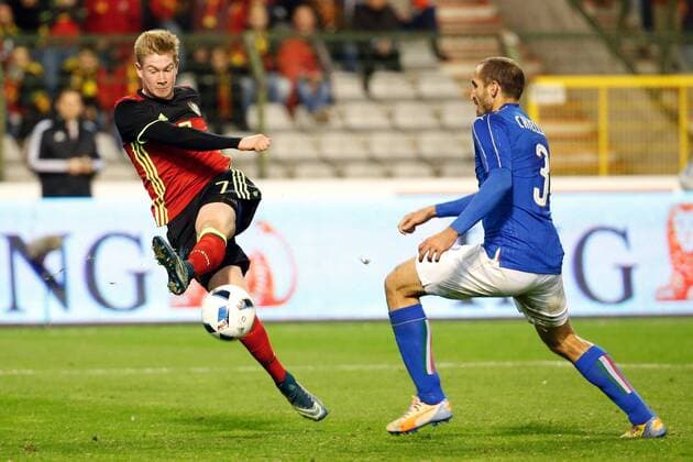 De Bruyne Kevin forward of Belgium scores FOOTBALL : Belgique vs Italie - Match Amical - Bruxelles - 13 11 2015 PhotoNews Panoramic 