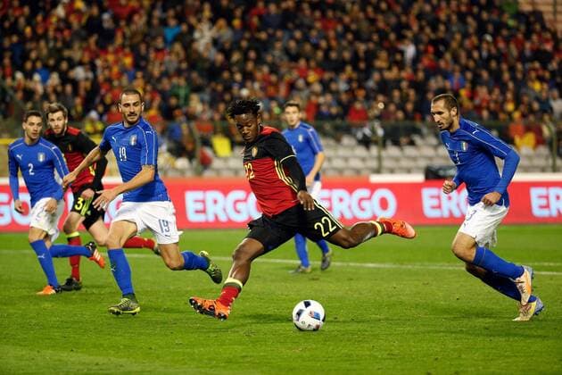 Batshuayi Michy forward of Belgium scores FOOTBALL : Belgique vs Italie - Match Amical - Bruxelles - 13 11 2015 PhotoNews Panoramic 