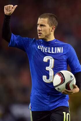 Hazard Eden midfielder of Belgium pictured FOOTBALL : Belgique vs Italie - Match Amical - Bruxelles - 13 11 2015 PhotoNews Panoramic 