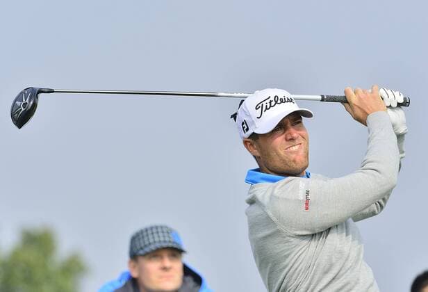 Nov. 14, 2015 - Shanghai, People s Republic of China - LUCAS BJERREGAARD of Denmark during the round 3 of BMW Masters at Lake Malaren Golf Club in Shanghai. Golf 2015 - Shanghai Masters - Day 3  - ZUMAm119