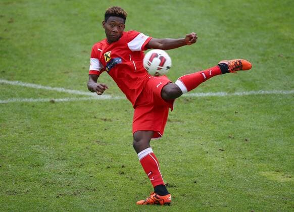 SOCCER - AUT vs SUI, friendly match, preview ALICANTE,SPAIN,14.NOV.15 - SOCCER - OEFB international match Länderspiel Austria vs Switzerland, friendly match, preview, team training camp, training team AUT. Image shows David Alaba (AUT). GEPAxpictures xChristianxOrt