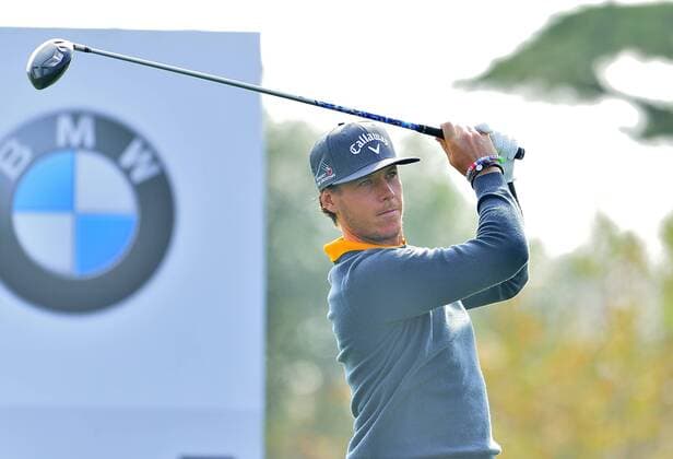 Nov. 14, 2015 - Shanghai, People s Republic of China - KRISTOFFER BROBERG of Sweden during the round 3 of BMW Masters at Lake Malaren Golf Club in Shanghai. Golf 2015 - Shanghai Masters - Day 3  - ZUMAm119
