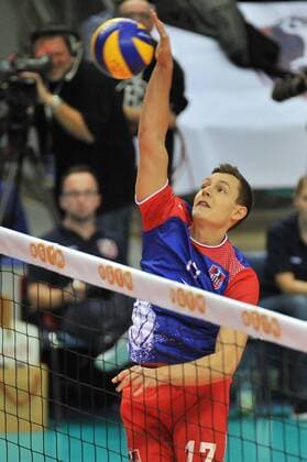 14.11.2015, xtkx, Volleyball 1.Bundesliga, United Volleys Frankfurt - TV Ingersoll Bühl, emspor v.l. Jan Zimmermann (United Volleys) ,