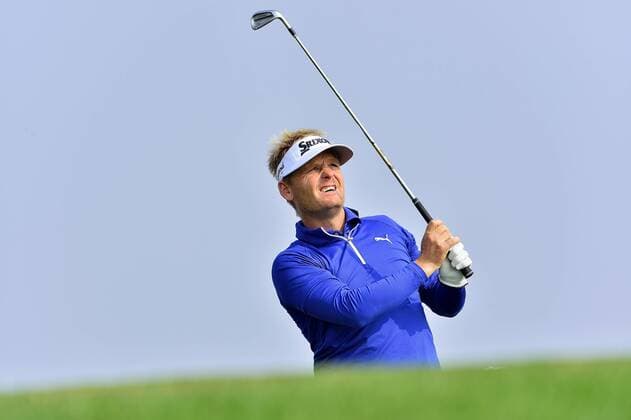 Nov. 14, 2015 - Shanghai, People s Republic of China - SOREN KJELDSEN of Denmark during the round 3 of BMW Masters at Lake Malaren Golf Club in Shanghai. Golf 2015 - Shanghai Masters - Day 3  - ZUMAm119