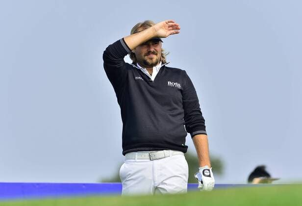 Nov. 14, 2015 - Shanghai, People s Republic of China - VICTOR DUBUISSON of France during the round 3 of BMW Masters at Lake Malaren Golf Club in Shanghai. Golf 2015 - Shanghai Masters - Day 3  - ZUMAm119