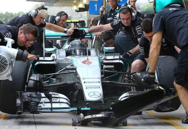 Brazil Grand Prix Formula 1 in 2015 SAO PAULO, Brazil - 11 14 2015: BIG FORMULA OF BRAZIL AWARD 1 2015 - Nico Rosberg GER, Team Mercedes-AMG-Petronas Formula One during practice for the Brazil Grand Prix Formula 1 2015, held at the Interlagos circuit . (Photo: Rodolfo Buhrer La Picture FotoArena)  RodolfoxBuhrer
