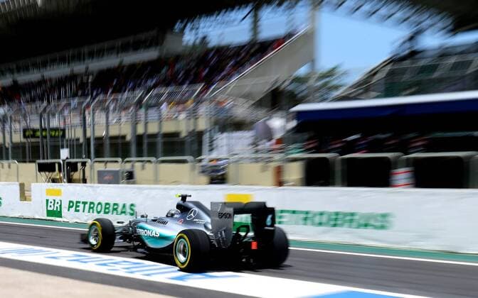 Brazil Grand Prix Formula 1 in 2015 SAO PAULO, Brazil - 11 14 2015: BIG FORMULA OF BRAZIL AWARD 1 2015 - Nico Rosberg GER, Team Mercedes-AMG-Petronas Formula One during practice for the Brazil Grand Prix Formula 1 2015, held at the Interlagos circuit . (Photo: Rodolfo Buhrer La Picture FotoArena)  RodolfoxBuhrer