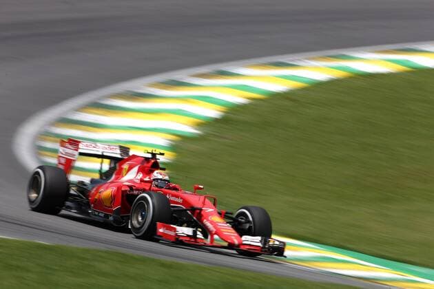 Brazilian Grand Prix, Sao Paulo 12 - 15 November 2015 14.11.2015 - Free Practice 3, Kimi Raikkonen (FIN) Scuderia Ferrari SF15-T 
