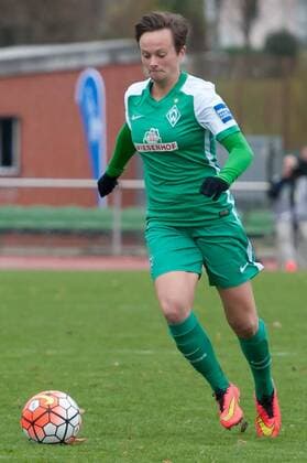 Maren Wallenhorst (SV Werder Bremen, 25) Freisteller, Einzelbild, Aktion, Fussball, Allianz Frauen-Bundesliga, SV Werder Bremen - Bayer 04 Leverkusen, xobx