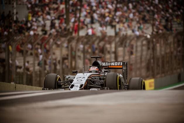 Niko Huelkenberg, Sahara Force India F1, Brasilien in Sao Paulo Interlagos, 14.11.2015 Photo:mspb Jose_Mario_Dias Niko Huelkenberg, formula 1 GP, Brasilien