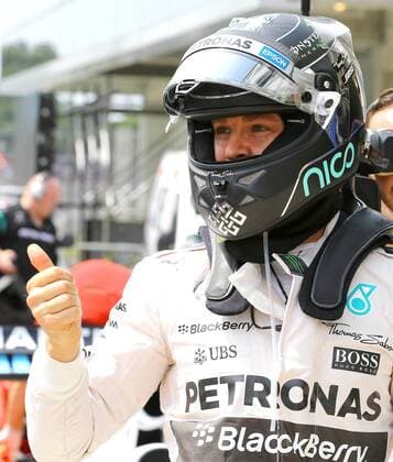 Brazil Grand Prix Formula 1 in 2015 SAO PAULO, Brazil - 11 14 2015: BIG FORMULA OF BRAZIL AWARD 1 2015 - Nico Rosberg GER, Team Mercedes-AMG-Petronas Formula One commemorates the first position during practice for the Brazil Grand Prix Formula 1 in 2015, held the Interlagos circuit. (Photo: Rodolfo Buhrer La Picture FotoArena)  RodolfoxBuhrer