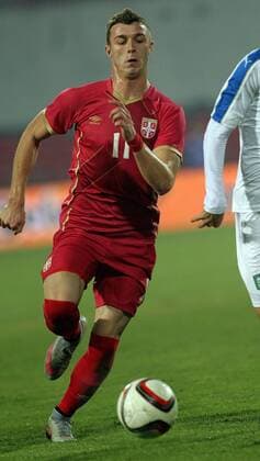 13.11.2015 Novi Sad(Serbia) Serbia-Italy U21 U 21 European qualify men s football Aleksandar Cavric Serbia and AGF Aarhus player : 
