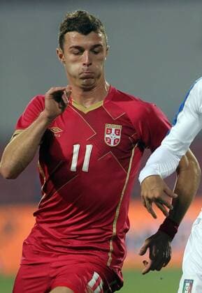 13.11.2015 Novi Sad(Serbia) Serbia-Italy U21 U 21 European qualify men s football Aleksandar Cavric Serbia and AGF Aarhus player : 