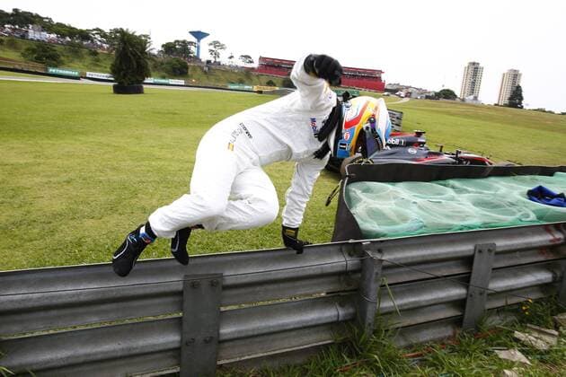Motorsports: FIA Formula One World Championship WM Weltmeisterschaft 2015, Grand Prix of Brazil, 14 Fernando Alonso (ESP, McLaren Honda), xHOCHxZWEIx