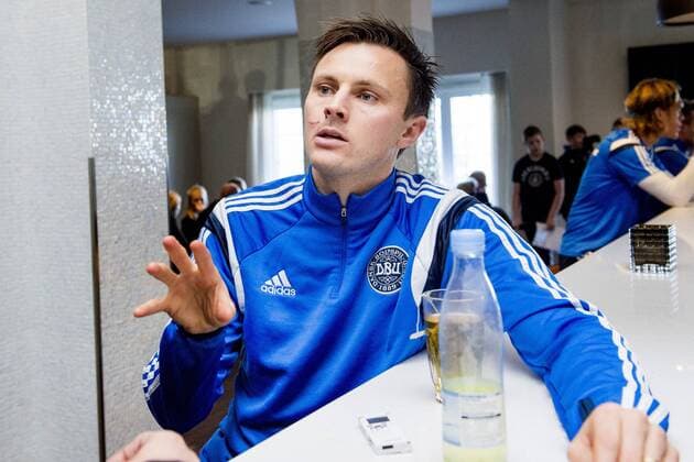 151115 Dänemark William Kvist - Pressekonferenz 15 november 2015 in Helsingör  Copyright: LUDVIGxTHUNMAN BB151115LT005