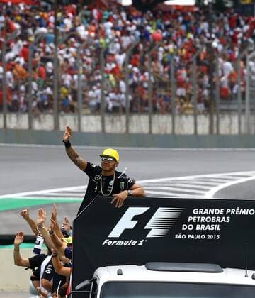 Brazil Grand Prix Formula 1 in 2015 SAO PAULO, Brazil - 11 15 2015: BIG FORMULA OF BRAZIL AWARD 1 2015 - Lewis HAMILTON, GBR, during the Brazil Grand Prix Formula 1 in 2015, held at the Interlagos circuit. (Photo: Rodolfo Buhrer La Picture FotoArena)  RodolfoxBuhrer