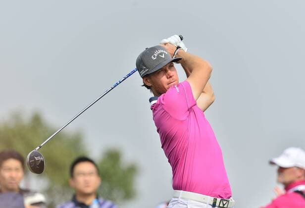 Nov. 15, 2015 - Shanghai, People s Republic of China - KRISTOFFER BROBERG of Sweden during the round 4 of the BMW Masters at Lake Malaren Golf Club in Shanghai. Golf 2015 - Shanghai Masters - Day 4  - ZUMAm119