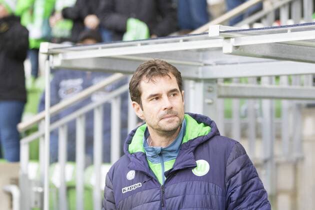 Fußball, Allianz Frauen Bundesliga, VfL Wolfsburg - SGS Essen; Cheftrainer Ralf Kellermann (Wolfsburg) Porträt, Portrait, Einzelbild. xtgx
