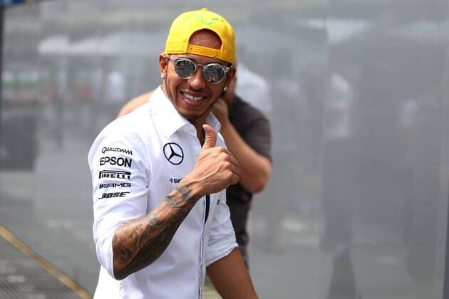 Motorsports: FIA Formula One World Championship WM Weltmeisterschaft 2015, Grand Prix of Brazil, 44 Lewis Hamilton (GBR, Mercedes AMG Petronas Formula One Team), xHOCHxZWEIx