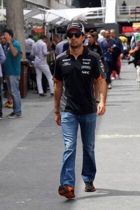 Brazilian Grand Prix, Sao Paulo 12 - 15 November 2015 15.11.2015 - Sergio Perez (MEX) Sahara Force India F1 VJM08 