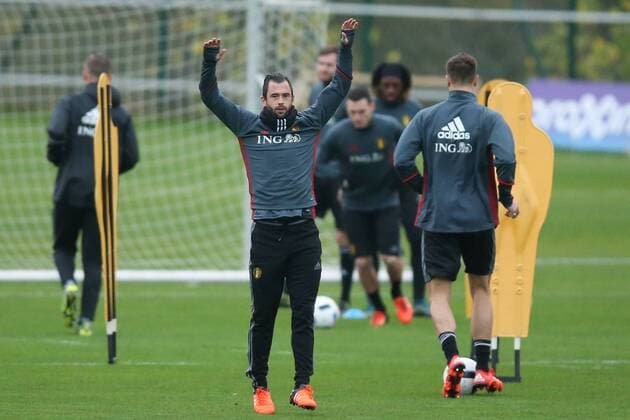 - BRUSSELS, BELGIUM: Belgium s Steven Defour pictured during a training session of the Red Devils, the Belgian national soccer team, Sunday 15 November 2015, in Brussels. Next Tuesday the team plays against Spain in preparation of Euro2016. BRUNOxFAHY  x04740904x