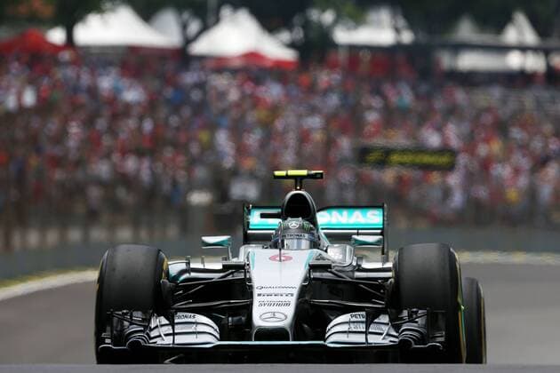 Motorsports: FIA Formula One World Championship WM Weltmeisterschaft 2015, Grand Prix of Brazil, 6 Nico Rosberg (GER, Mercedes AMG Petronas Formula One Team), xHOCHxZWEIx