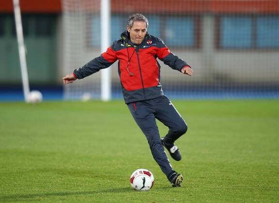 SOCCER - AUT vs SUI, friendly match, preview VIENNA,AUSTRIA,15.NOV.15 - SOCCER - OEFB international match Länderspiel Austria vs Switzerland, friendly match, preview, training team AUT. Image shows head coach Marcel Koller (AUT). GEPAxpictures xChristianxOrt