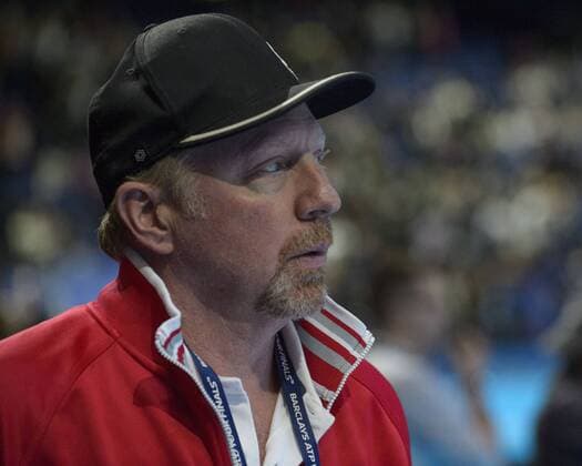 15.11.2015. The O2, London, England. ATP Tennis Herren Tennis Tour Finals. Day 1.15.11.2015. The O2, London, England. ATP Tour Finals. Day 1. Boris Becker Head Coach of Novak Djokovic! xStephenxBartholomewx  ActionPlus11681897