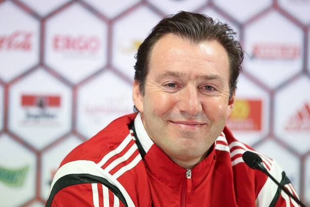 - BRUSSELS, BELGIUM: Belgium s head coach Marc Wilmots pictured during a press conference PK Pressekonferenz of the Red Devils, the Belgian national soccer team, Monday 16 November 2015, in Brussels. Tomorrow the Devils are playing Spain in preparation of the Euro2016 European Championships. BRUNOxFAHY  x04741234x