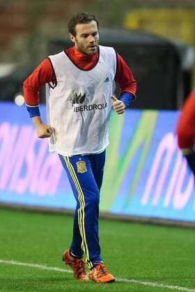 - BRUSSELS, BELGIUM: Spain s Juan Mata pictured during a training session of the Spanish national soccer team, Monday 16 November 2015, in Brussels. Tomorrow Spain is playing the Red Devils, the Belgian national soccer team, in preparation of the Euro2016 European Championships. BRUNOxFAHY  x04741444x