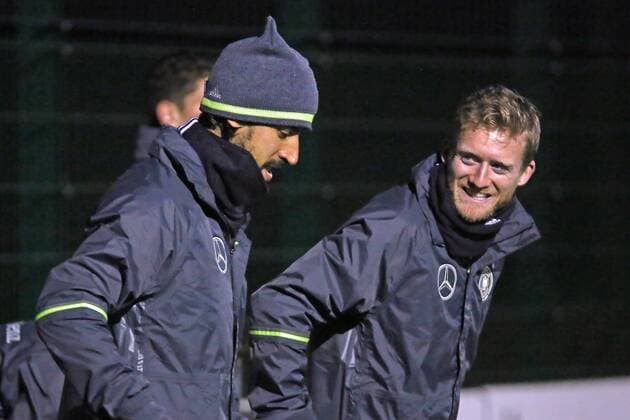 Sami Khedira, Andre Schuerrle - Training der Deutschen Nationalmannschaft, Sportschule Barsinghausen