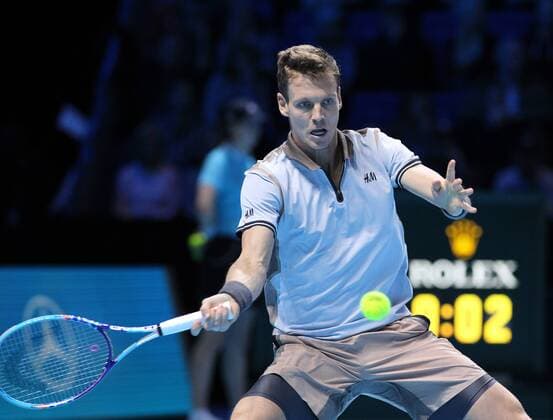 TENNIS - ATP Tennis Herren World Tour Finals 2015 LONDON,ENGLAND,17.NOV.15 - TENNIS - ATP World Tour, World Tour Finals 2015. Image shows Tomas Berdych (CZE). GEPAxpictures xAlanxGrieves