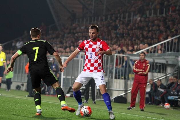 PXL_European Under-21 Championship 2017, qualifying round, CRO - SPA 17.11.2015., Stadion HNK Rijeka, Rijeka, Croatia - European Under-21 Championship 2017, Qualifying Round, Croatia - Spain. Antonio Milic.  GoranxKovacic PIXSELL