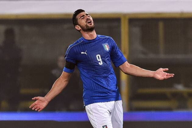 Graziano Pelle Italia Bologna 17-11-2015 Stadio Dall Ara Football Calcio 2015 2016 Italia - Romania Amichevole Italy - Romania Friendly match andreaxstaccioli