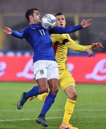 Eder Italia, Vlad Chiriches Romania - Bologna 17-11-2015 Stadio Dall Ara Football Calcio 2015 2016 Italia - Romania Länderspiel Italy - Romania Friendly match andreaxstaccioli