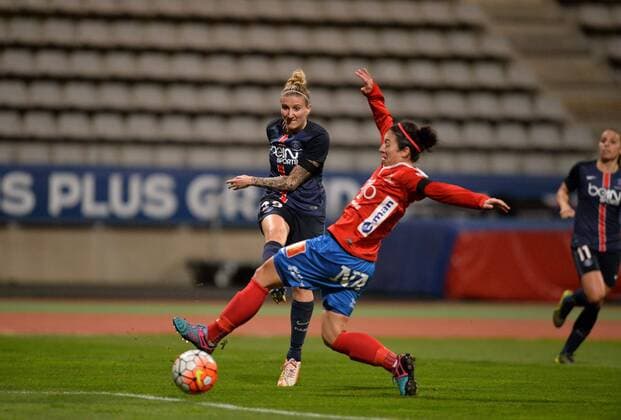 Anja Mittag (psg) FOOTBALL : Paris SG vs KIF Örebro - Champions League Women - 14 10 2015 AnthonyBIBARD FEP Panoramic 