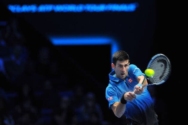 Novak Djokovic (Ser) TENNIS : ATP Tennis Herren WORLD TOUR FINALS 2015 - 19 11 2015 TennisMagazine Panoramic 